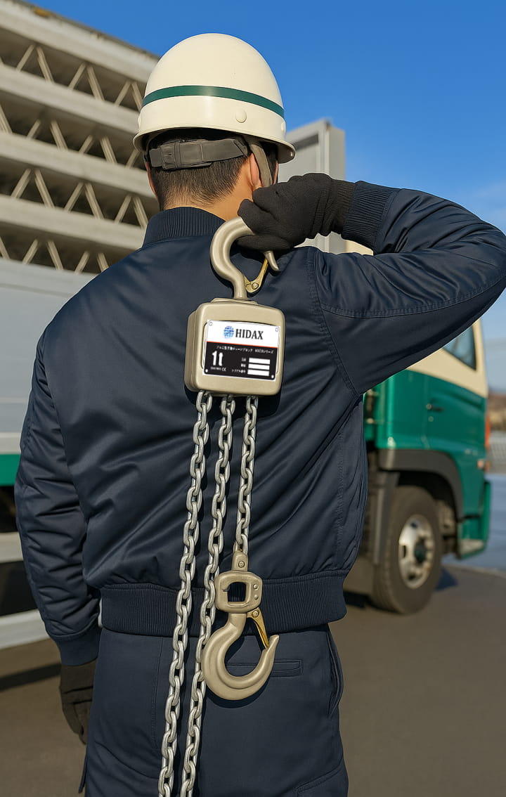 HI18 アルミ製手動チェーンブロック【1t】