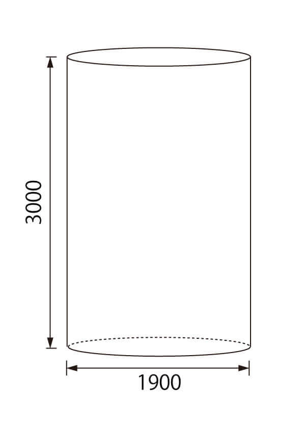 1立米フレコン用内袋 0.10×1900×3000H 上下オープン