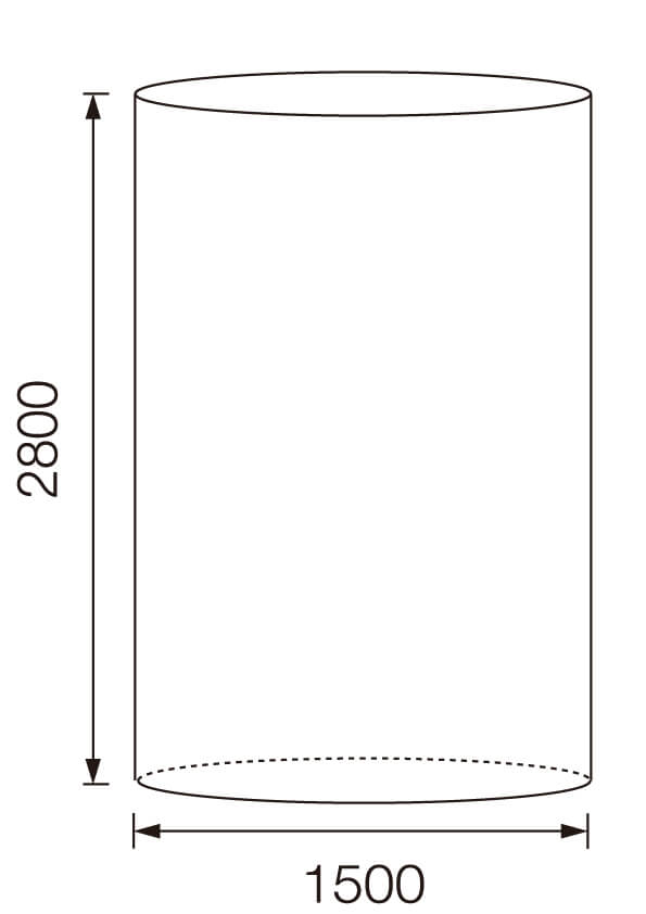 内袋 0.06×1500×2800H 上下オープン