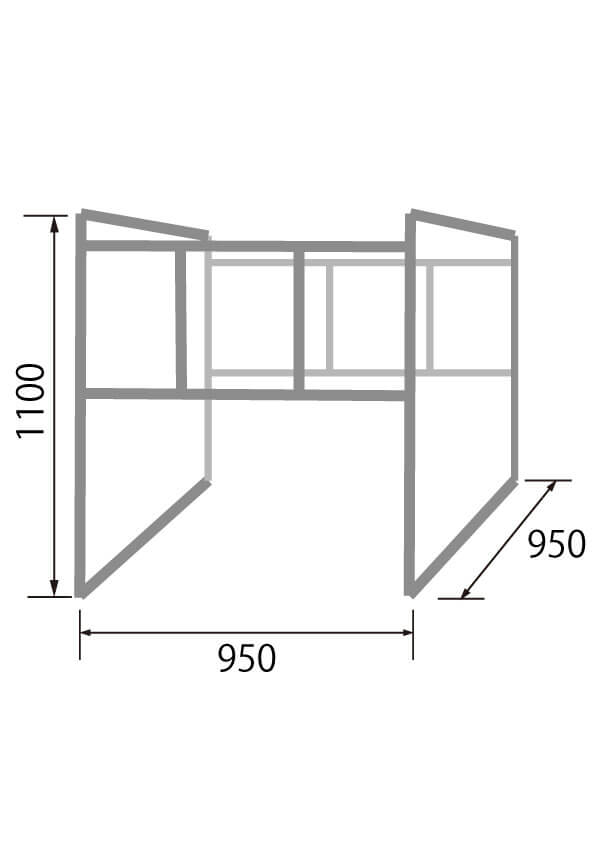 R14 RAKF-1 折畳式軽量スタンド(1m3用）