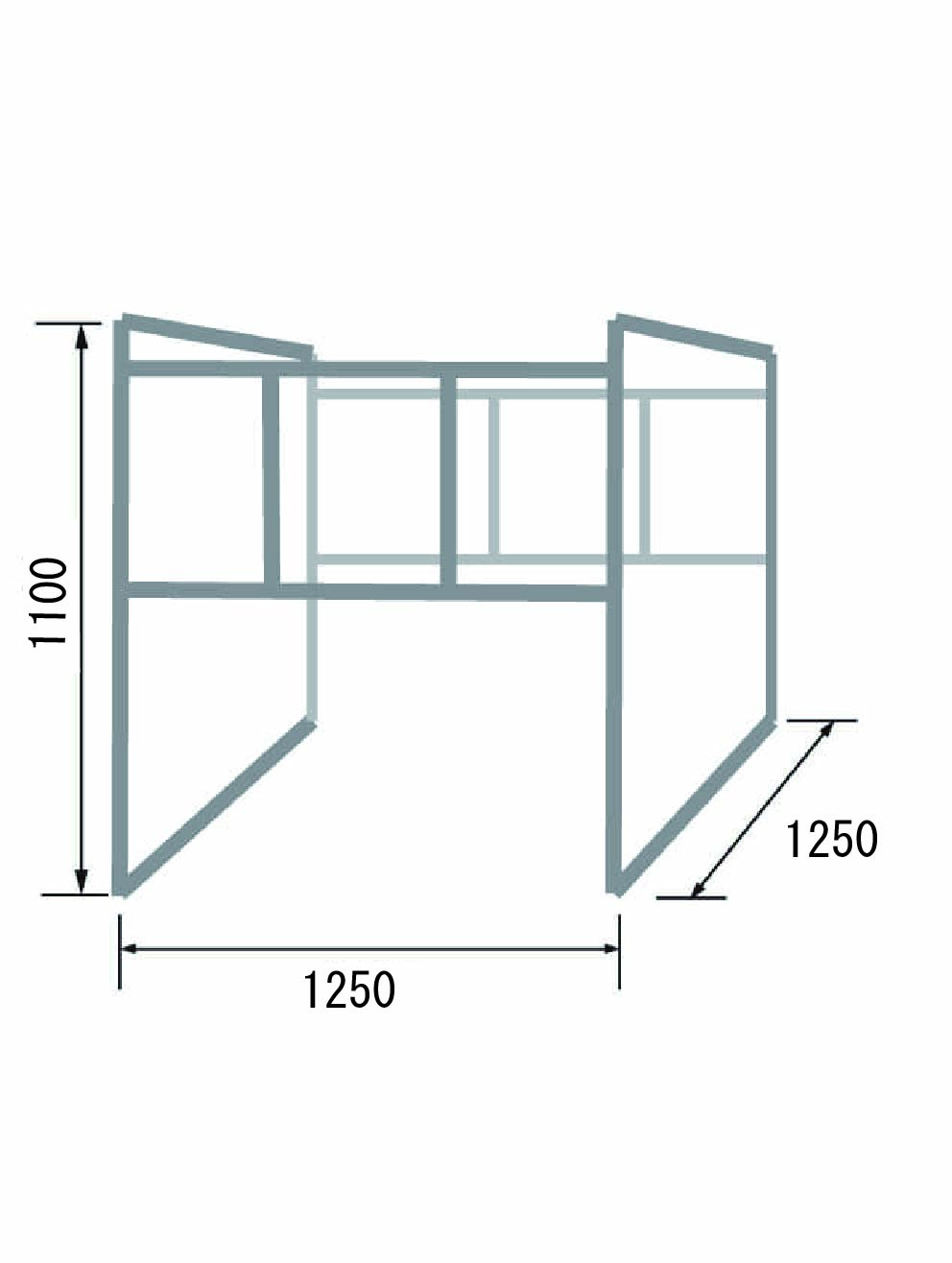 R13 RAKF-2 折畳式軽量スタンド(2m³用）