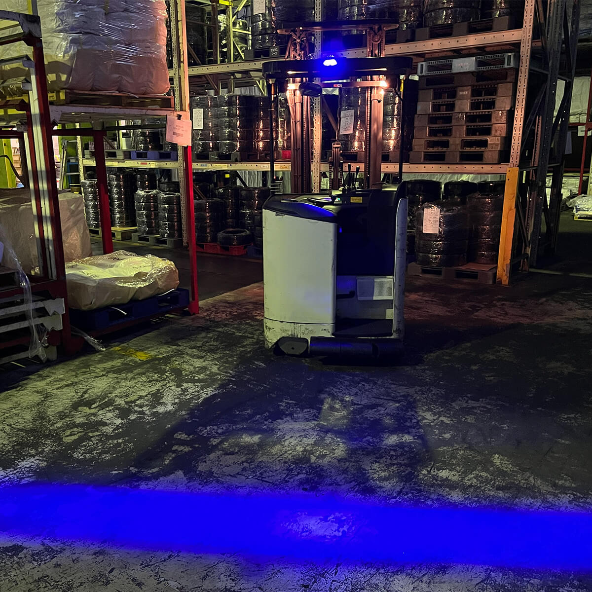 フォークリフト用 ラインライト TE-8 LH200B 青色