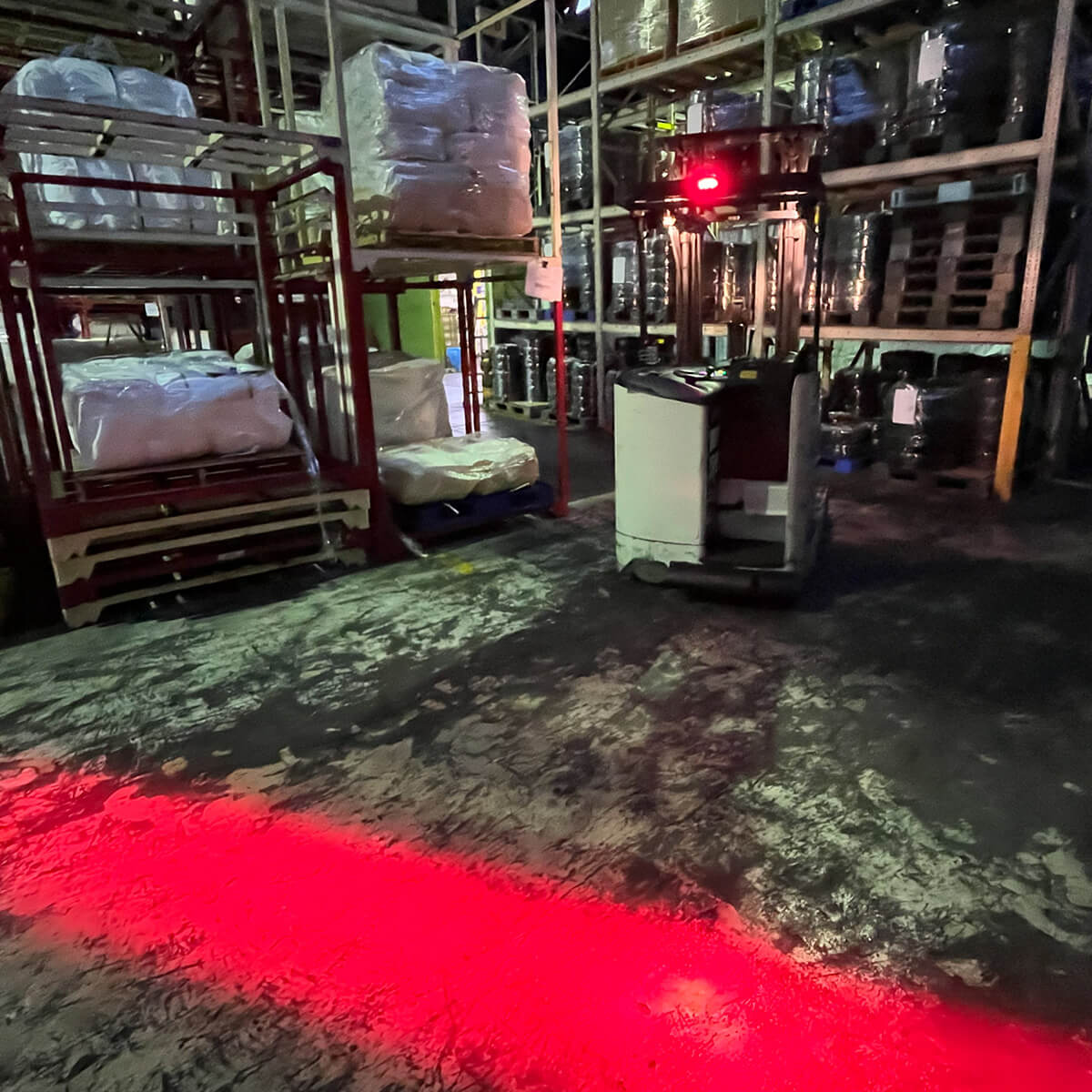 フォークリフト用 ラインライト TE-9 LH200R 赤色