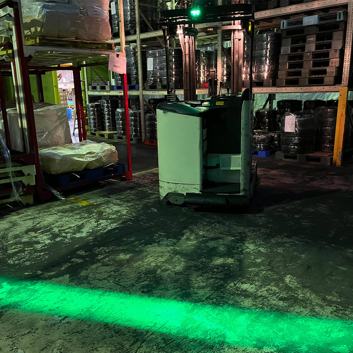 フォークリフト用 ラインライト TE-10 LH200G 緑色