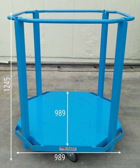 1立米丸型フレコン用台車 エコパレ