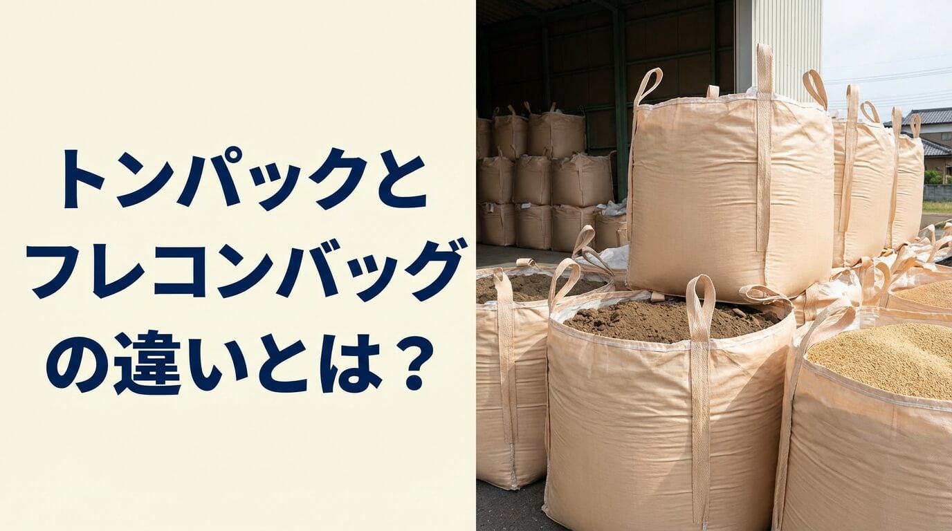 トンパックとフレコンバッグの違いとは? 1トン入る袋で現場の作業効率アップ！ | ふくろ屋ふくながのフレコンバッグ選びGUIDE